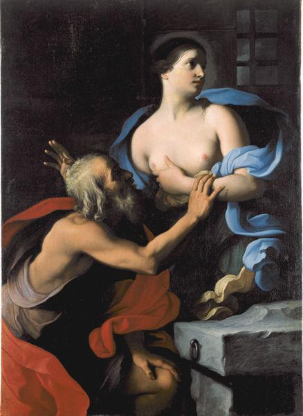 Giovanni Domenico Cerrini CaritaRomana France oil painting art